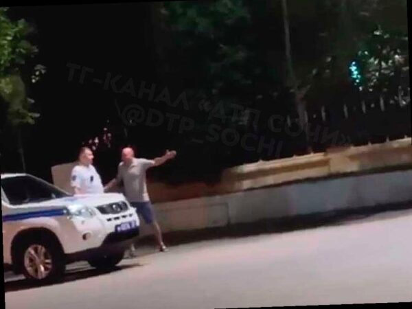 Пьяный мужчина атаковал инспектора ГИБДД в Сочи