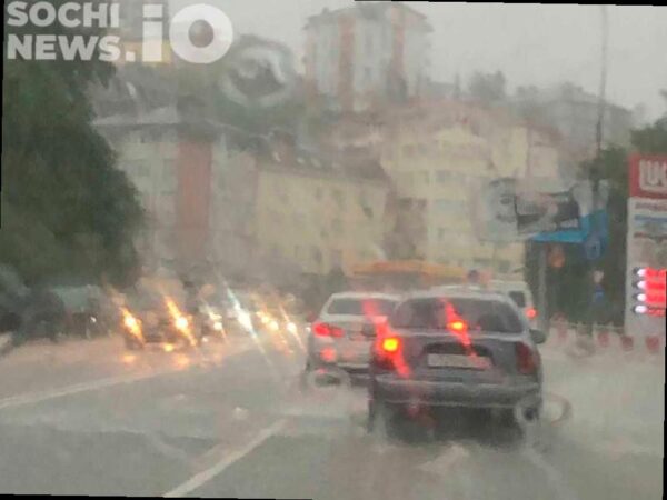 В Сочи ожидаются ливни, возможно временное закрытие пляжей