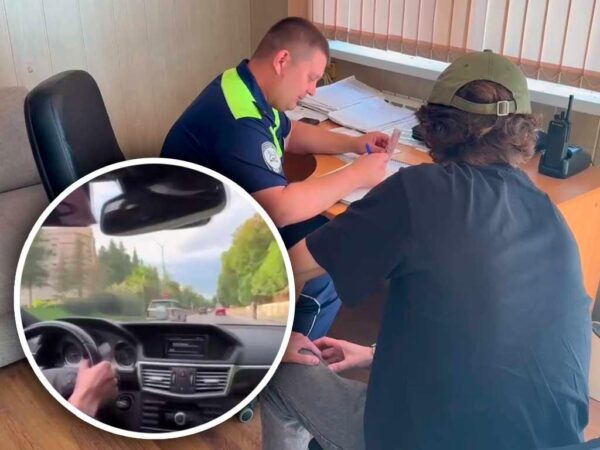 В Сочи оштрафовали водителя за опасное вождение