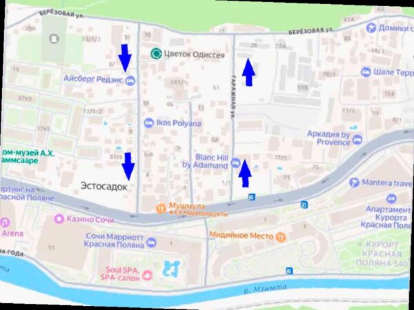 На двух улицах посёлка Эстосадок в Сочи изменения в движении