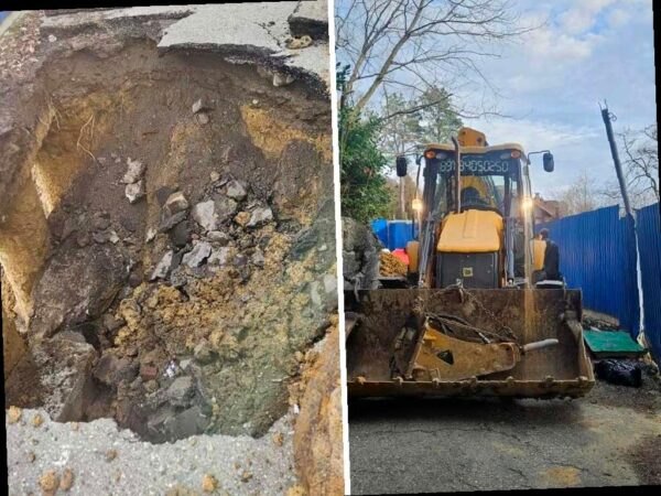 В Хостинском районе Сочи обнаружена яма на дороге